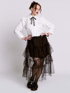 TULLE RUFFLE SKIRT
