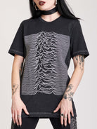 mineral wash t-shirt with front joy division art