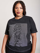 mineral wash t-shirt with front joy division art