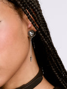 Witches Heart Stud Earring