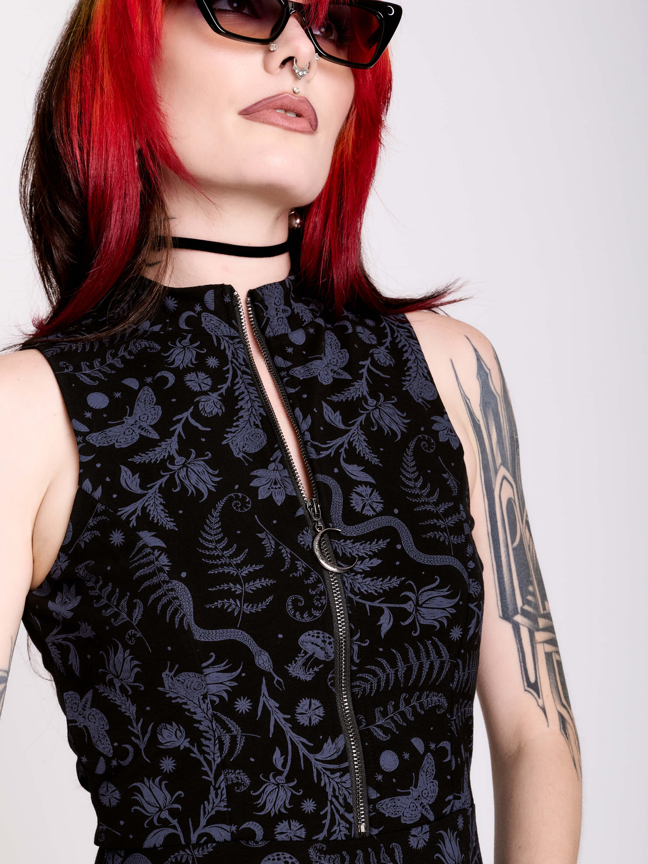 WITCHING HOUR ZIP UP DRESS