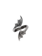 wrap bat wing silver ring