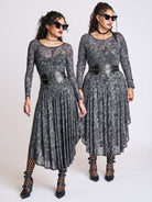 night blossom mesh goth dress